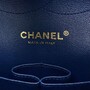 Bolsa Chanel Double Flap Jumbo Couro Azul