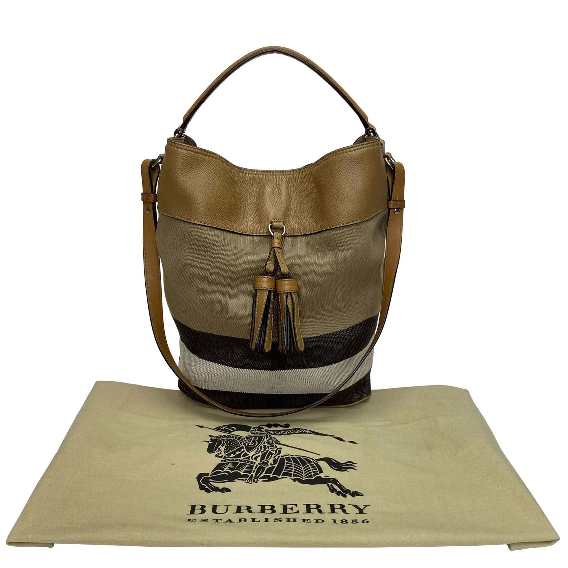 Bolsa Burberry Ashby Xadrez