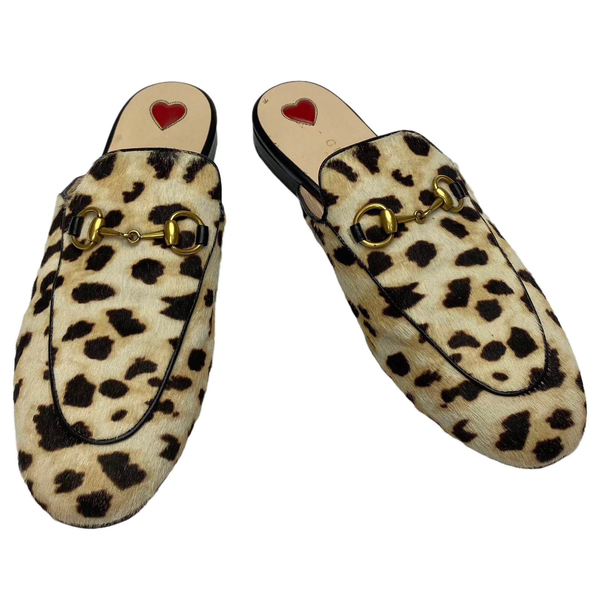 Slipper Gucci Princetown Animal Print