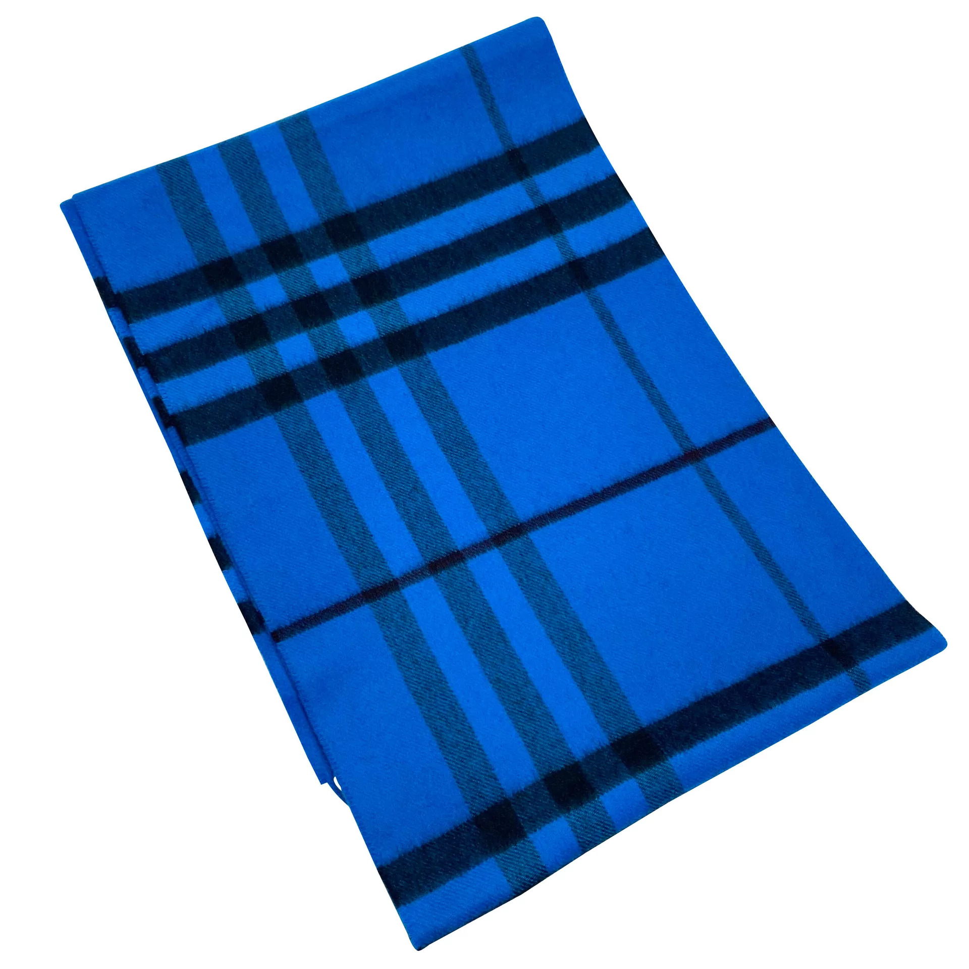 Cachecol Burberry Cashmere Azul