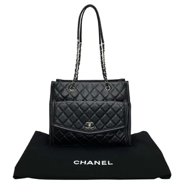 Bolsa Chanel Classic Shoulder Tote Preta