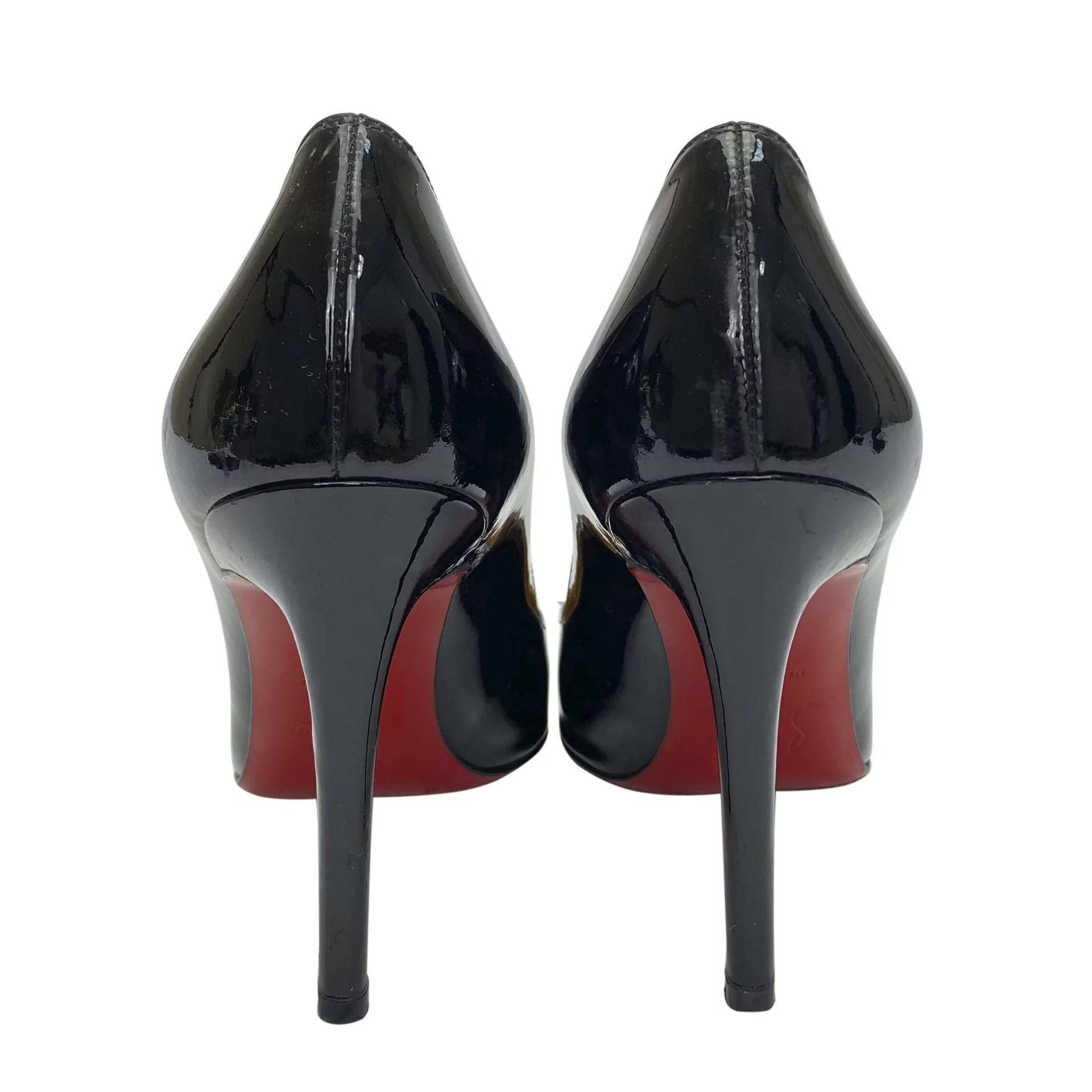 Sapato Christian Louboutin Pigalle 100 Verniz Preto