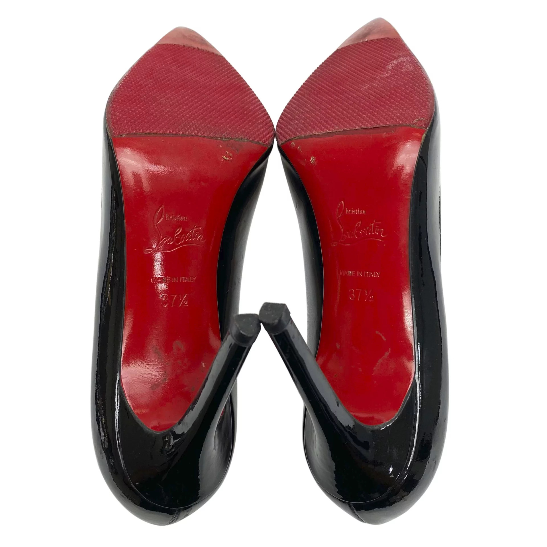 Sapato Christian Louboutin Pigalle 100 Verniz Preto