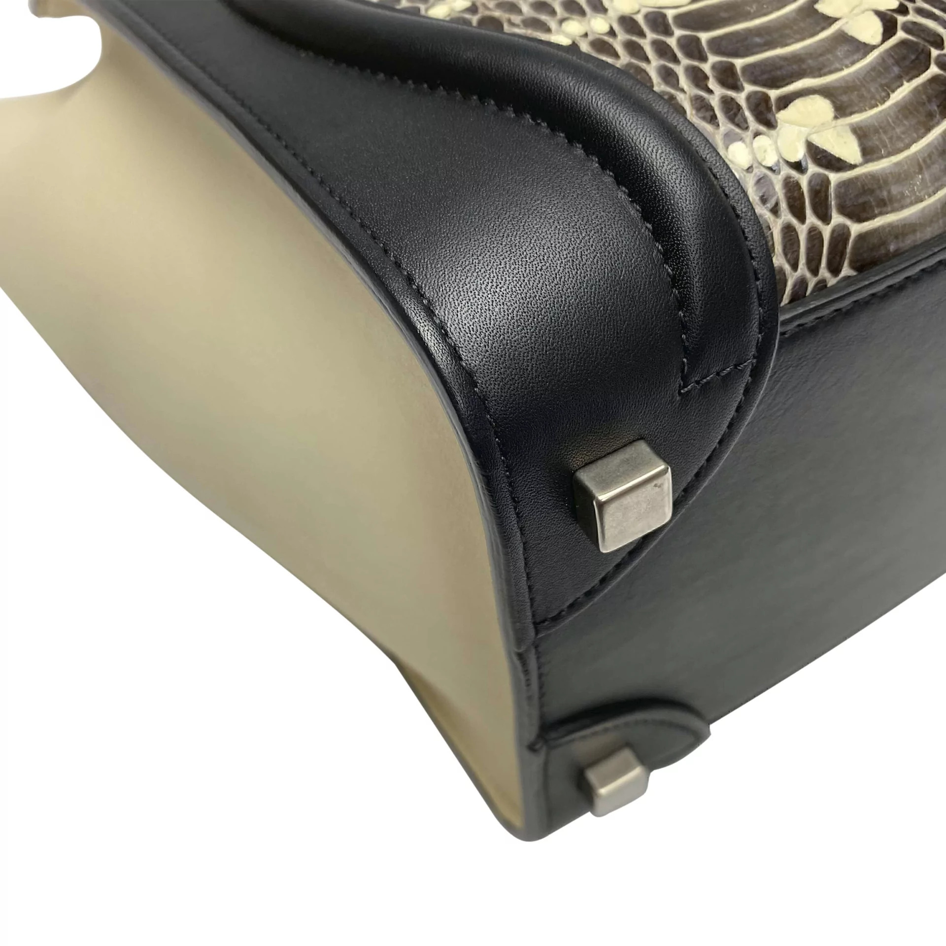 Bolsa Celine Luggage Mini Bicolor Python