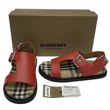 Sandália Burberry Infantil Vermelha