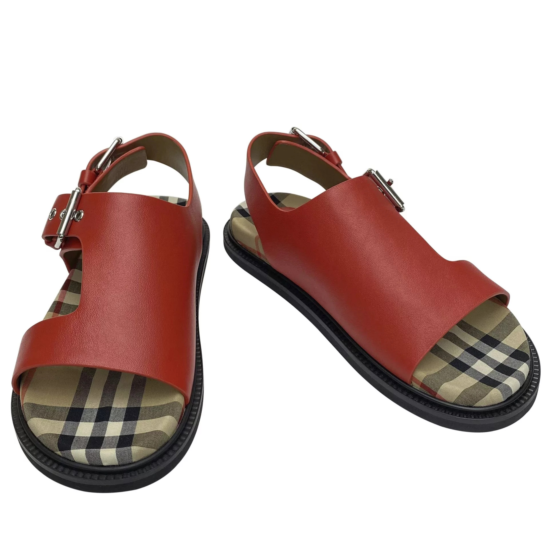 Sandália Burberry Infantil Vermelha