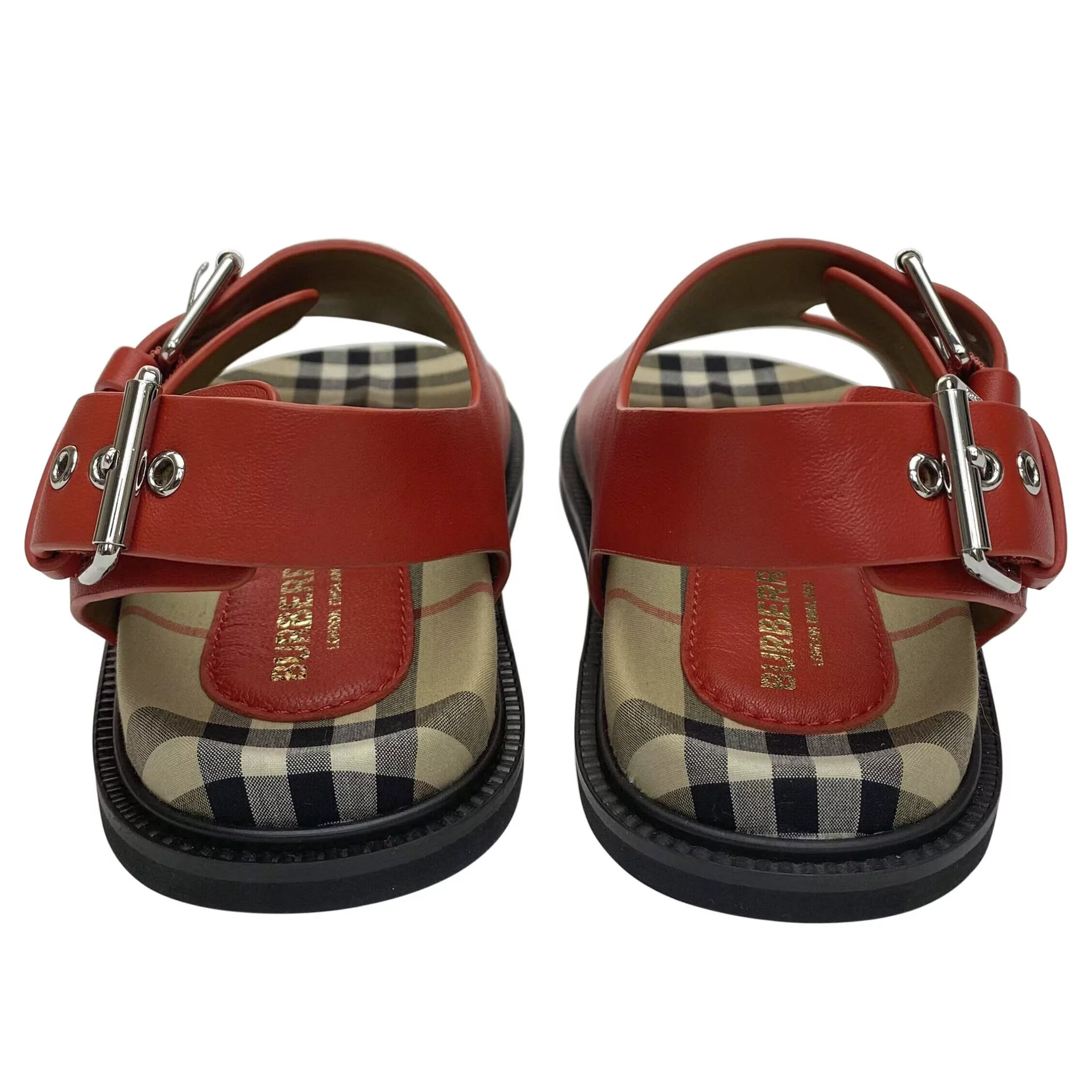 Sandália Burberry Infantil Vermelha