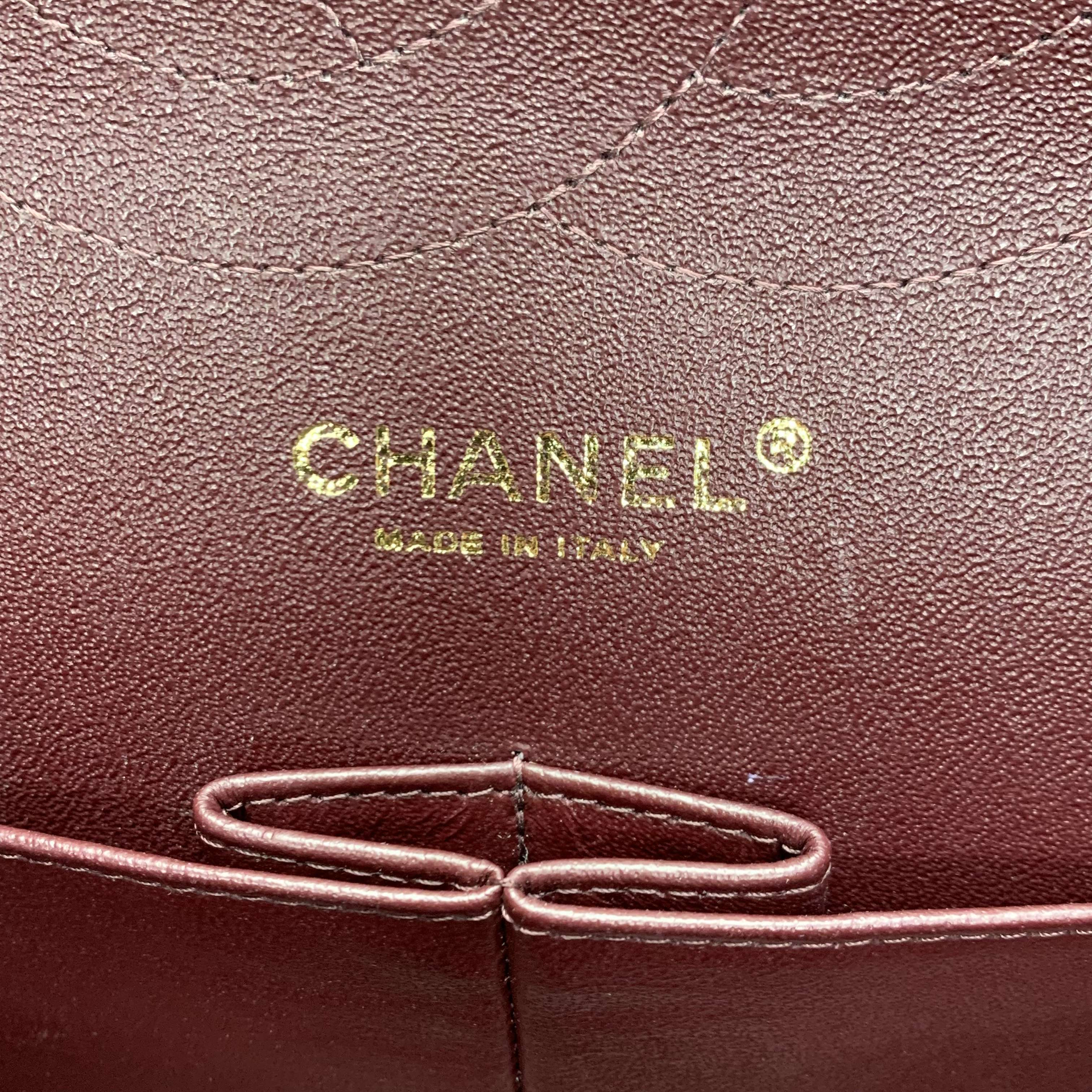 Bolsa Chanel Double Flap Jumbo Couro Caviar