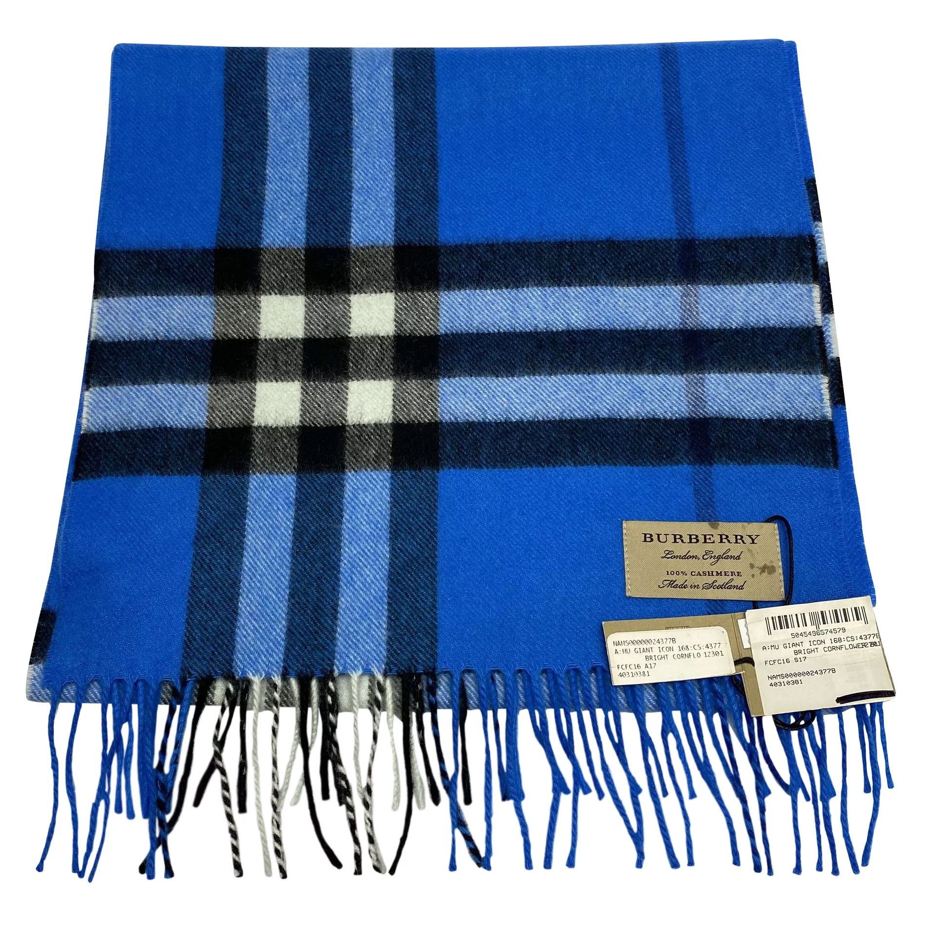 Cachecol Burberry Azul