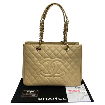 Bolsa Chanel Grand Shopping Tote GST Bege