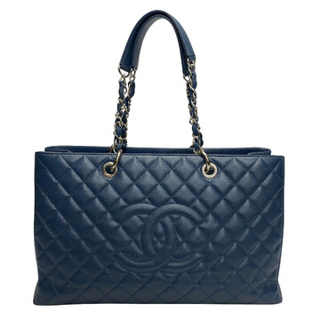 Bolsa Chanel Grand Shopping Tote GST Azul
