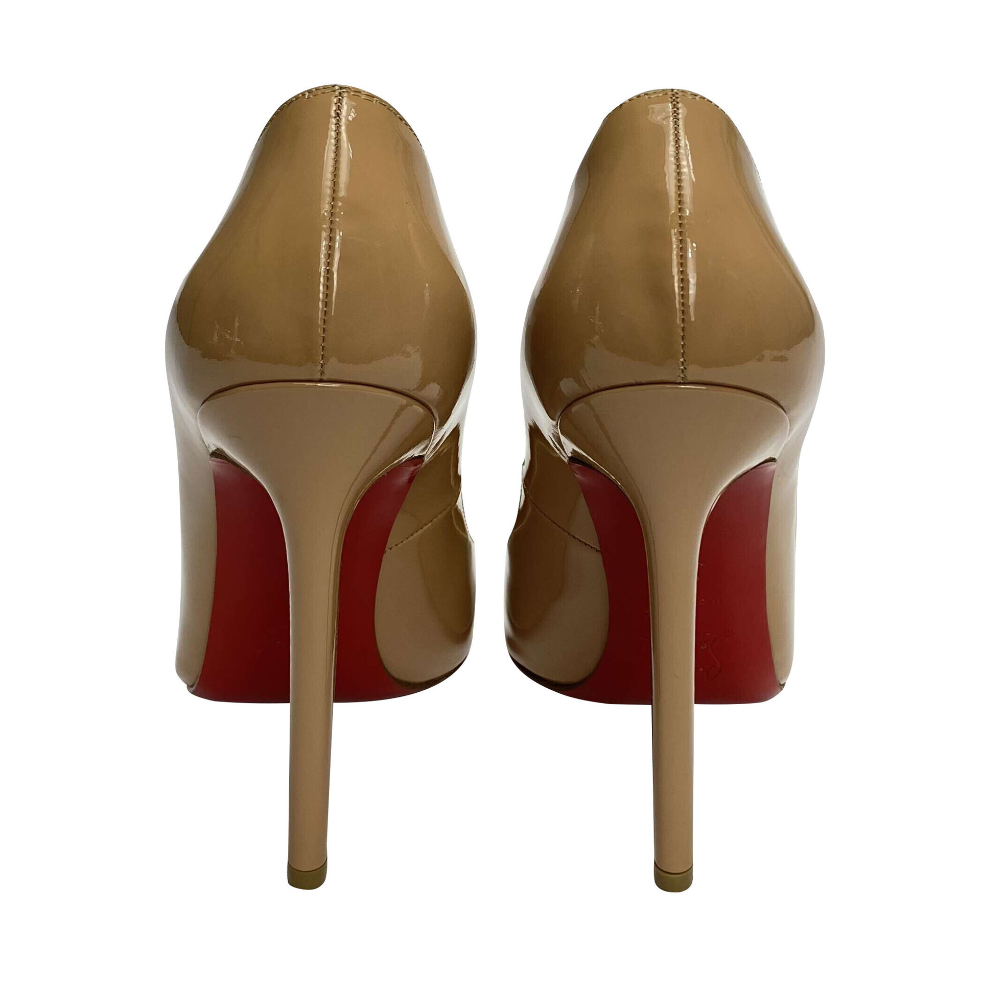 Scarpin Christian Louboutin Pigalle 120 Patent Nude