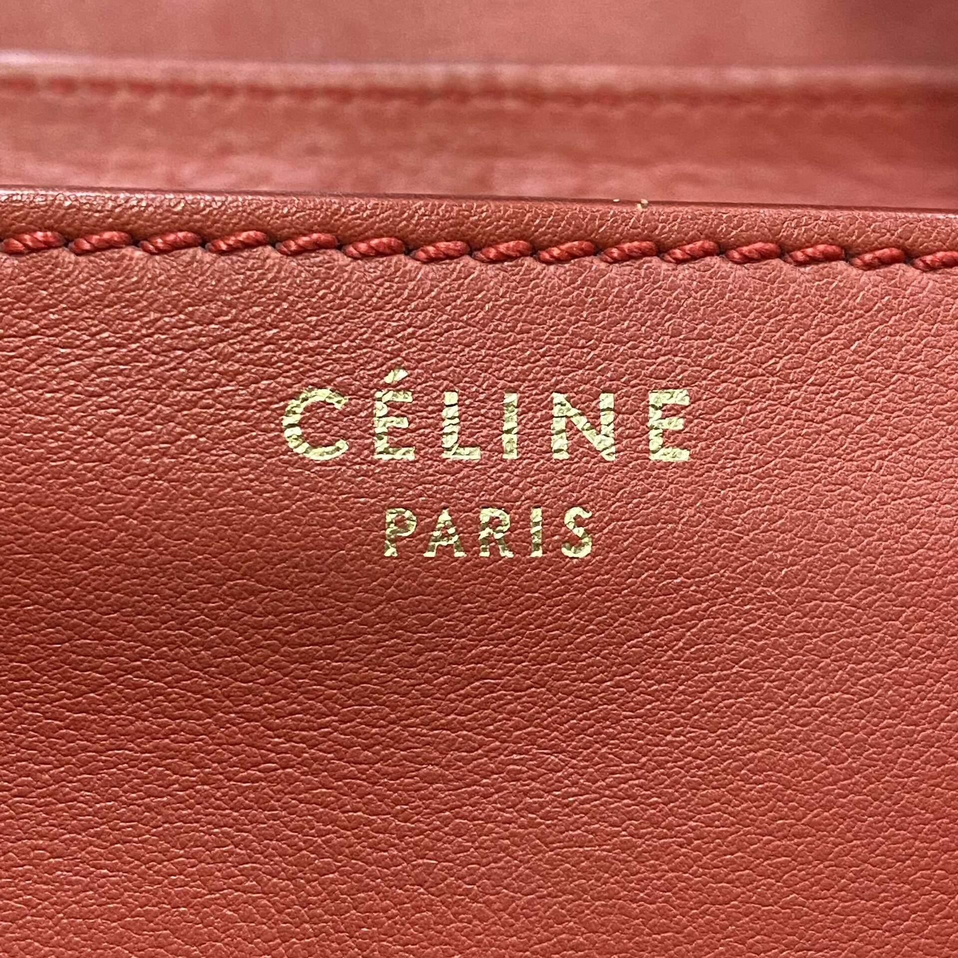Bolsa Céline Luggage Vermelha