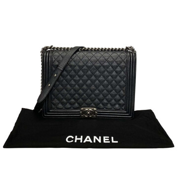 Bolsa Chanel Boy Grande Couro Caviar