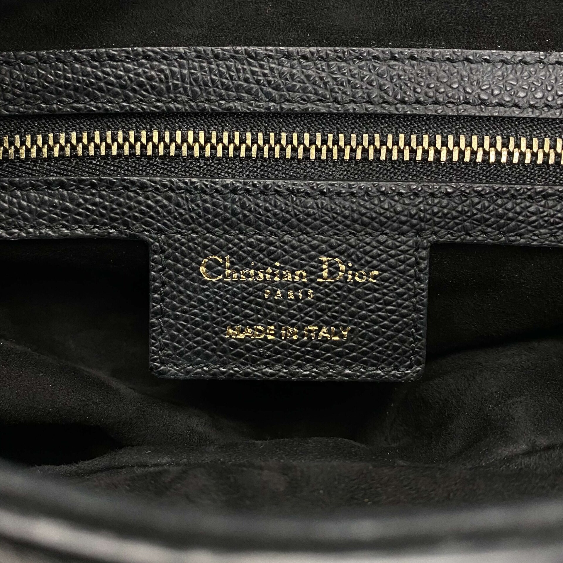 Bolsa Christian Dior Saddle Couro Preta