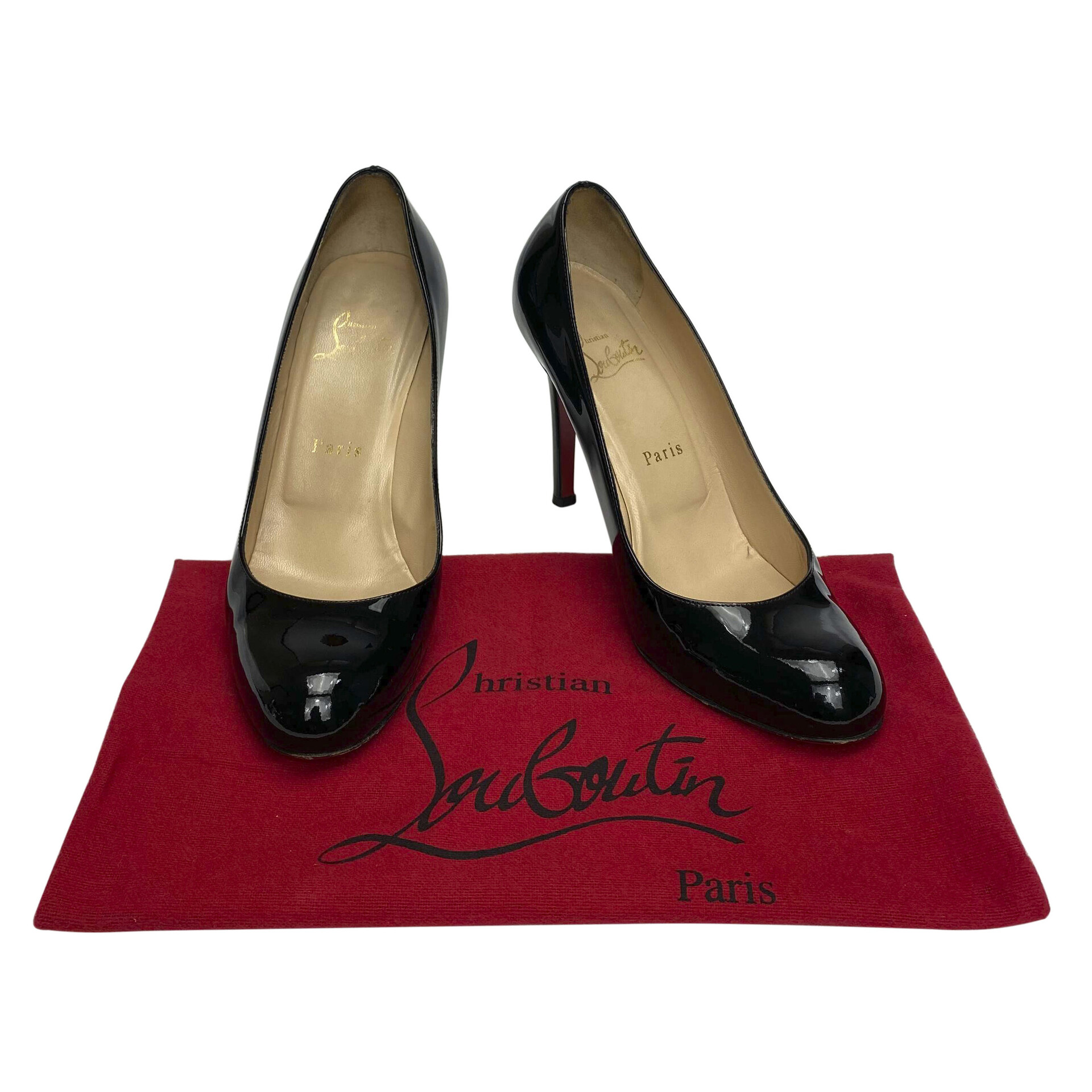 Sapato Christian Louboutin Simple Pump Verniz Preto