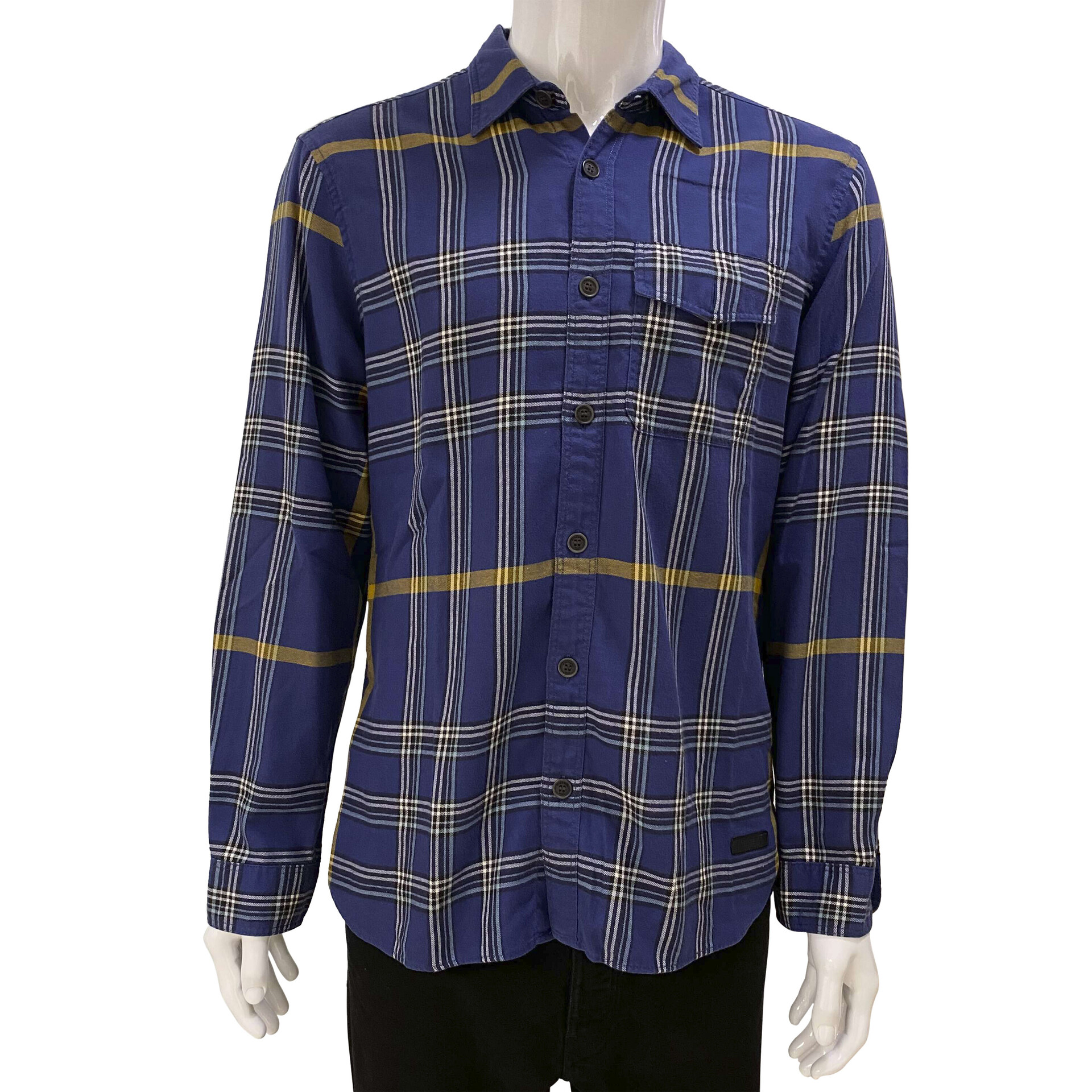 Camisa Burberry Xadrez Azul