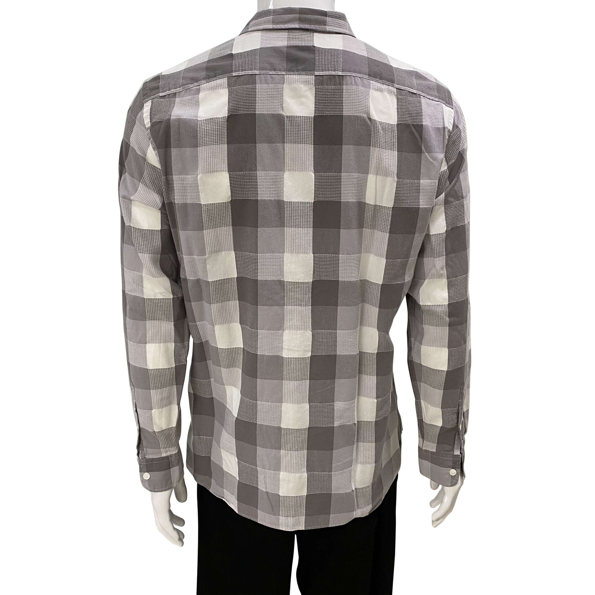 Camisa Burberry Xadrez Cinza