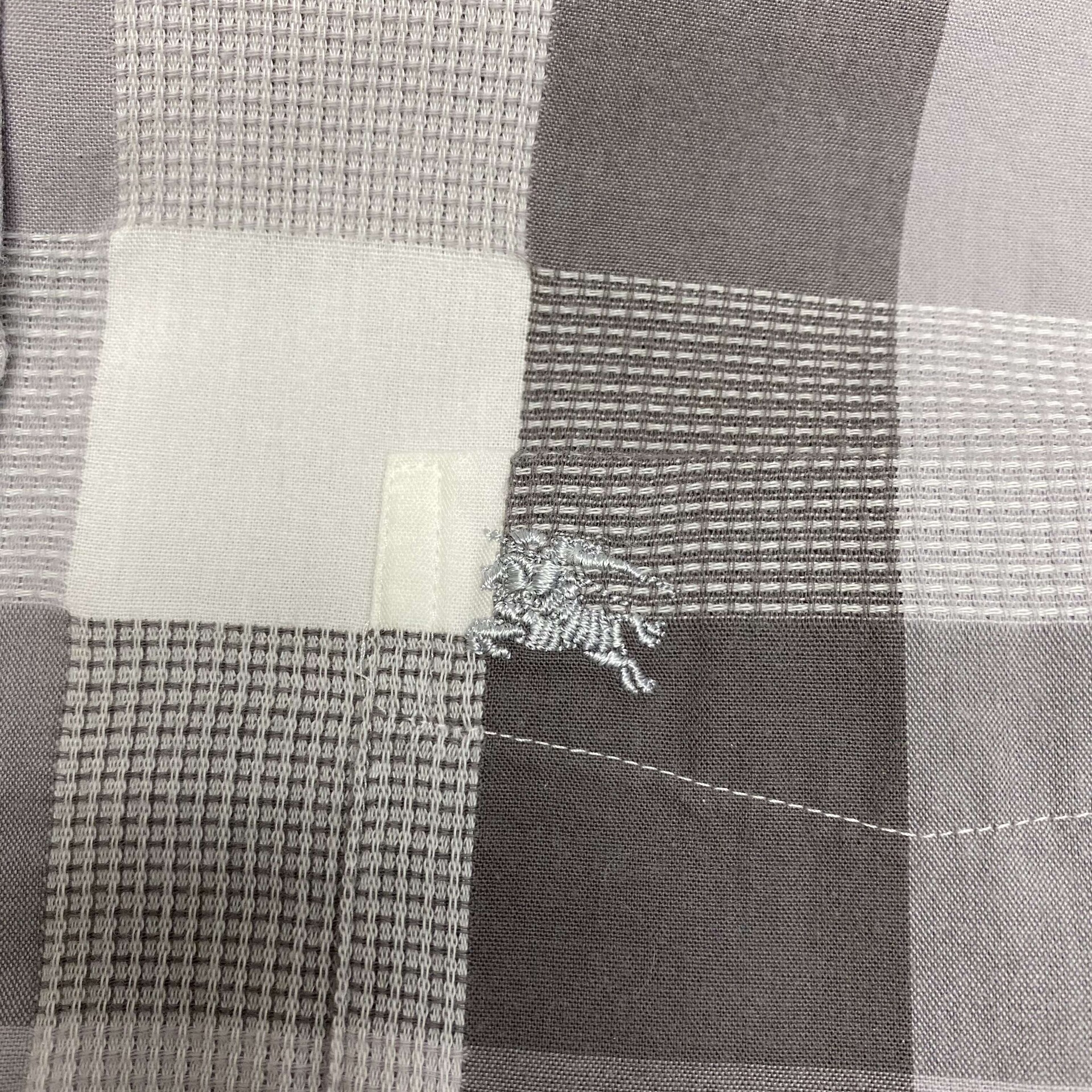 Camisa Burberry Xadrez Cinza