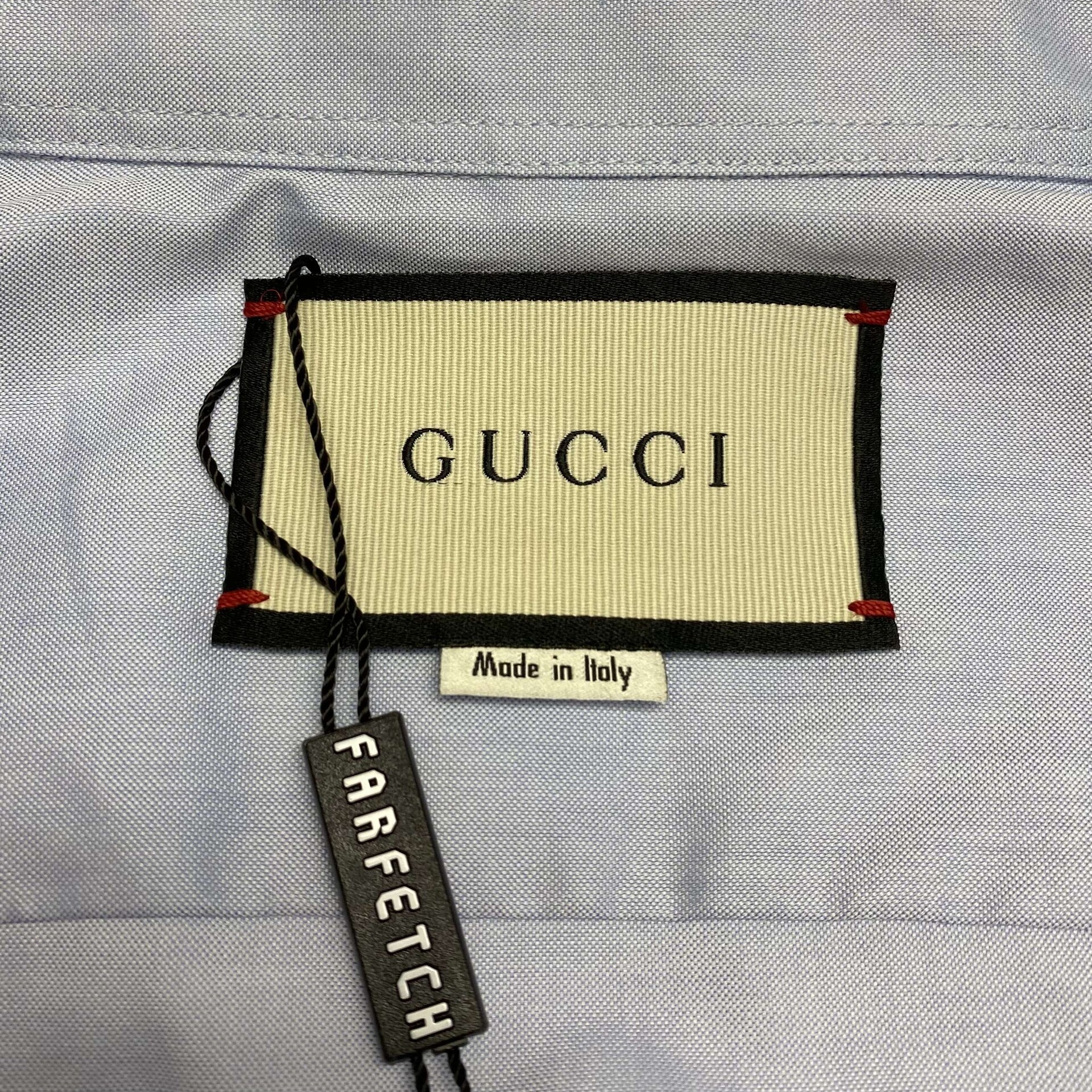 Camisa Gucci Gola Bordada