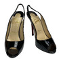 Sapato Christian Louboutin Gamma Talon 120 Verniz Preto