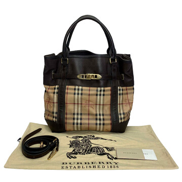 Bolsa Burberry Haymarket Check Belted