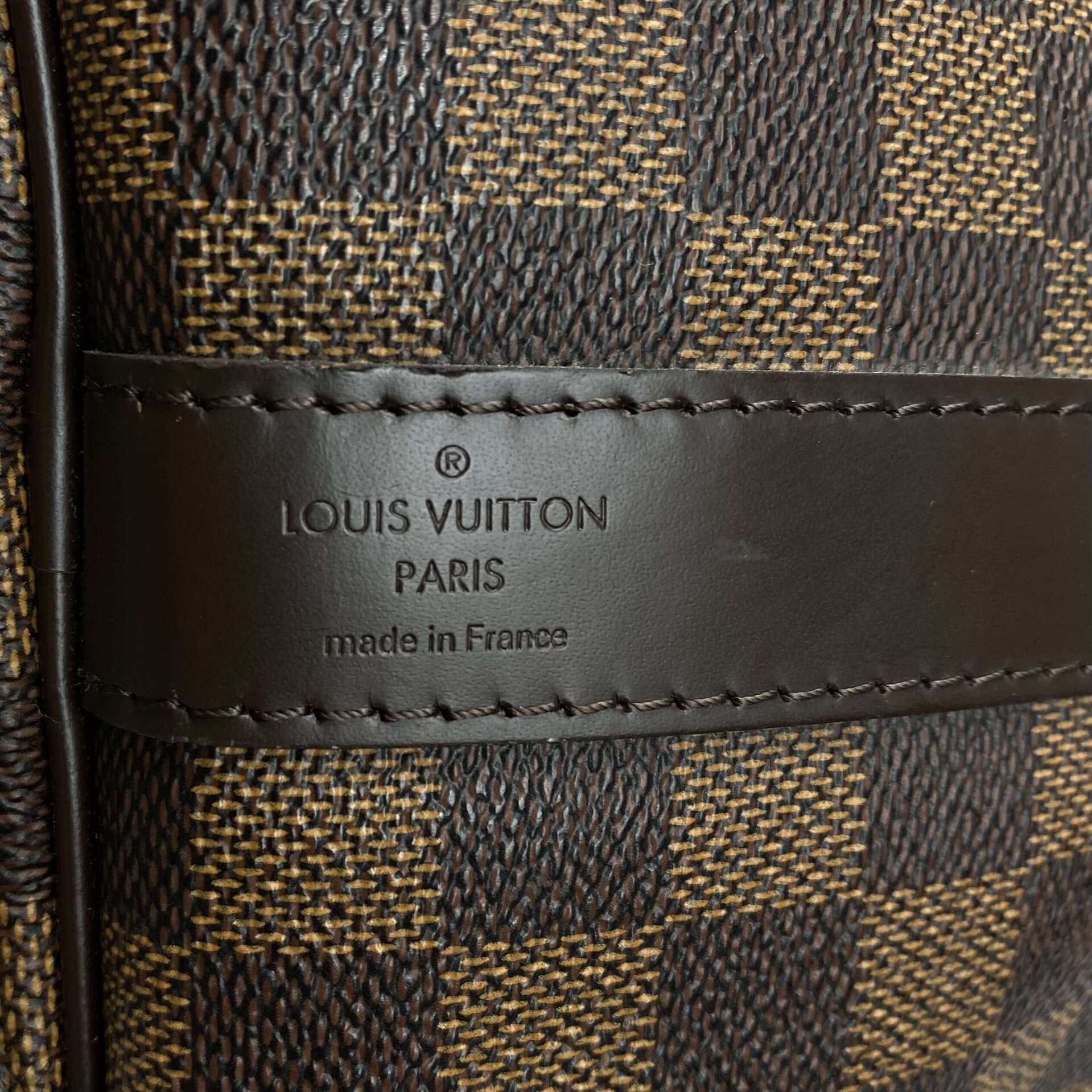 Mala Louis Vuitton Keepall Bandoulière 55 Damier Ebene