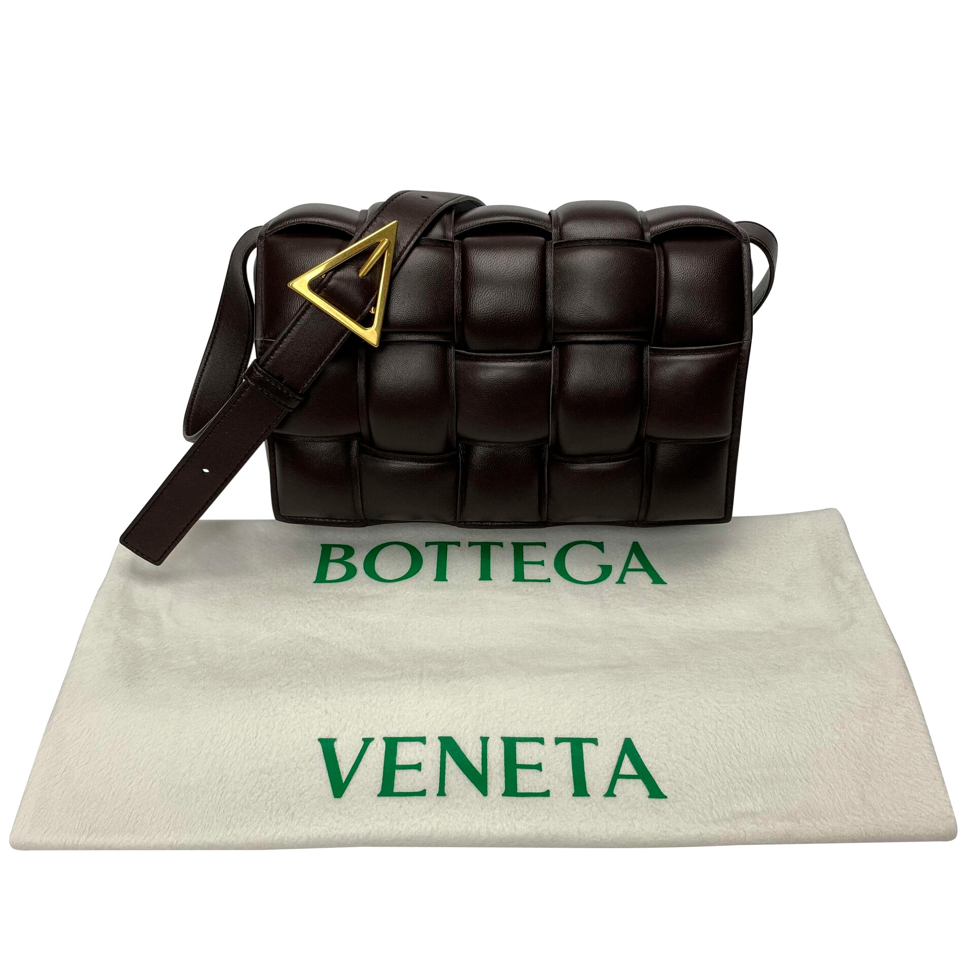 Bolsa Bottega Veneta Padded Cassette Marrom