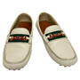 Mocassim Gucci Couro Off White