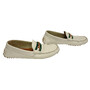 Mocassim Gucci Couro Off White