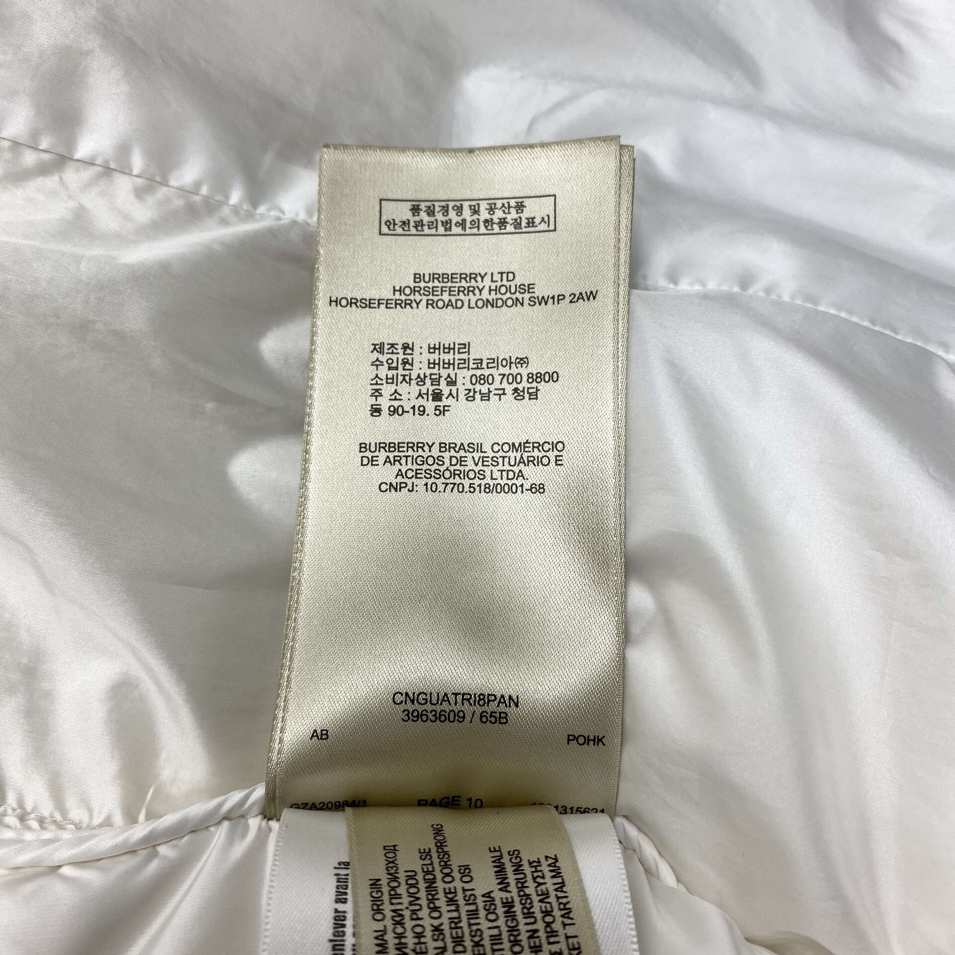 Jaqueta Burberry Branca