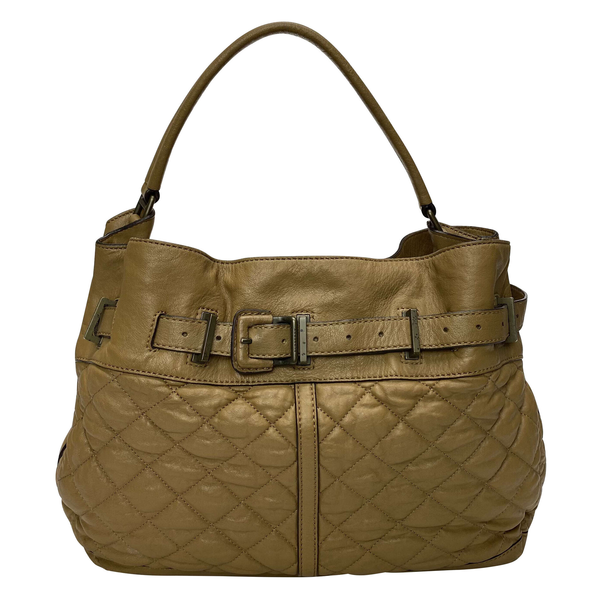 Bolsa Burberry Couro Caramelo