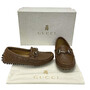 Mocassim Gucci Infantil Couro Caramelo