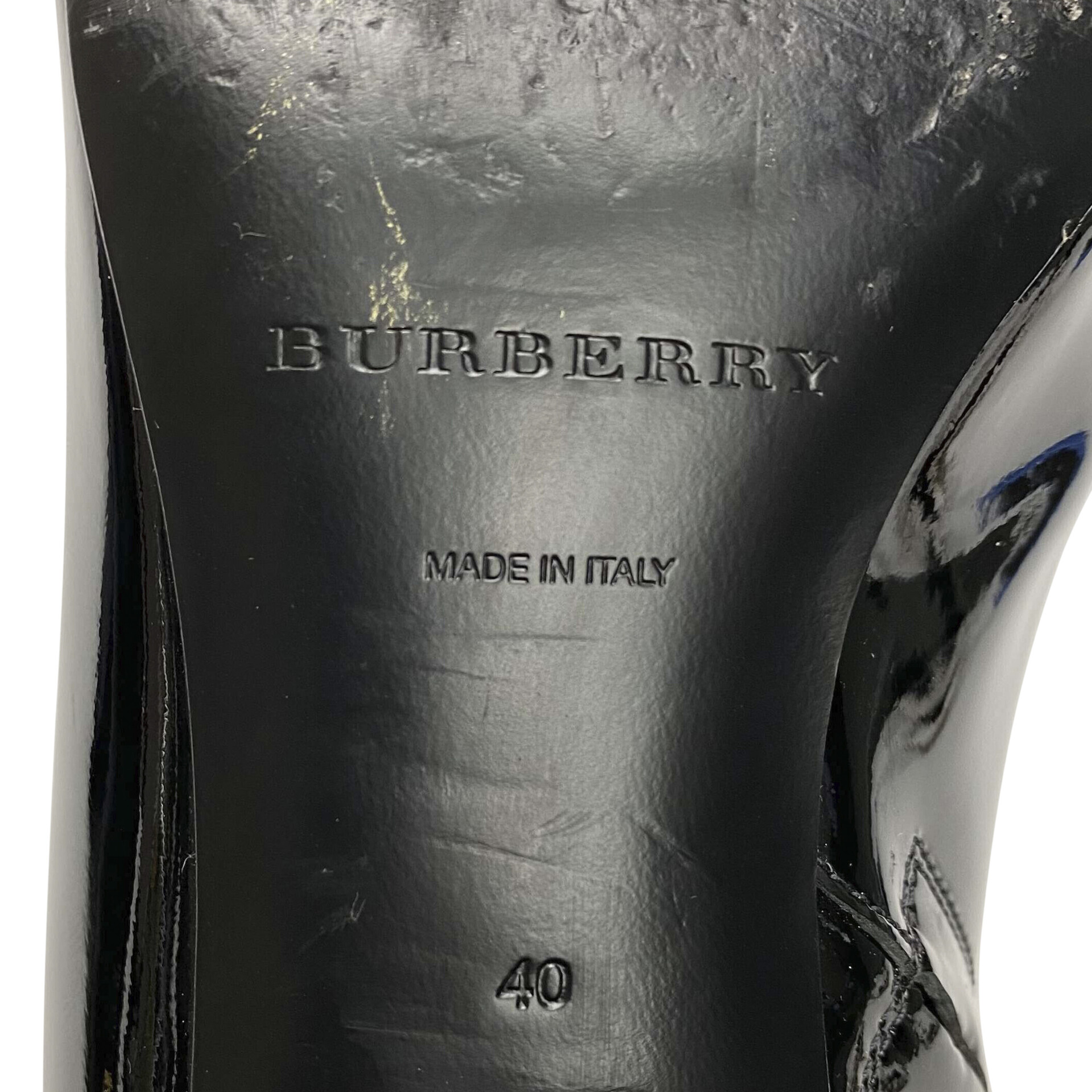 Bota Burberry Verniz Preto