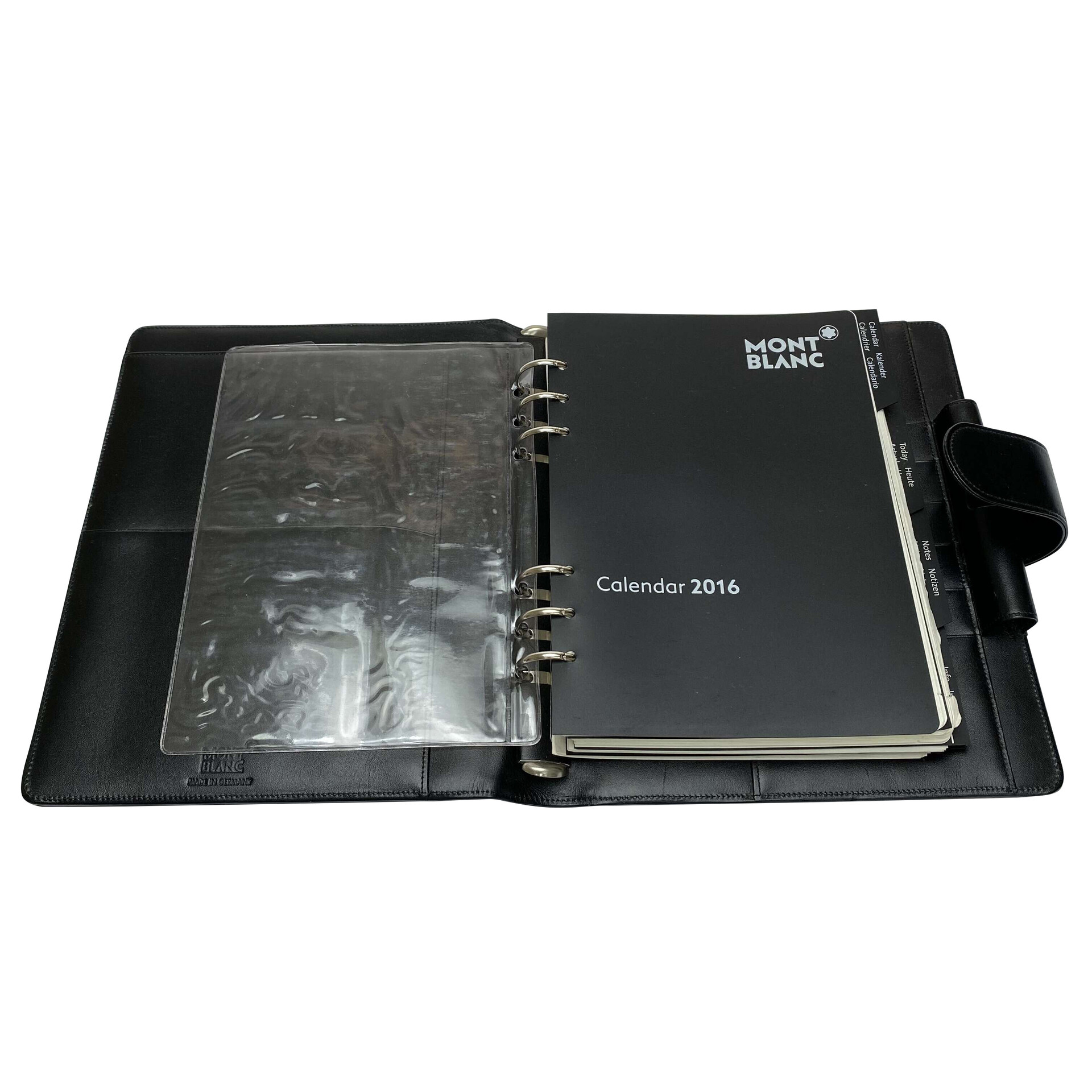 Agenda Montblanc Meisterstuck Couro Preta