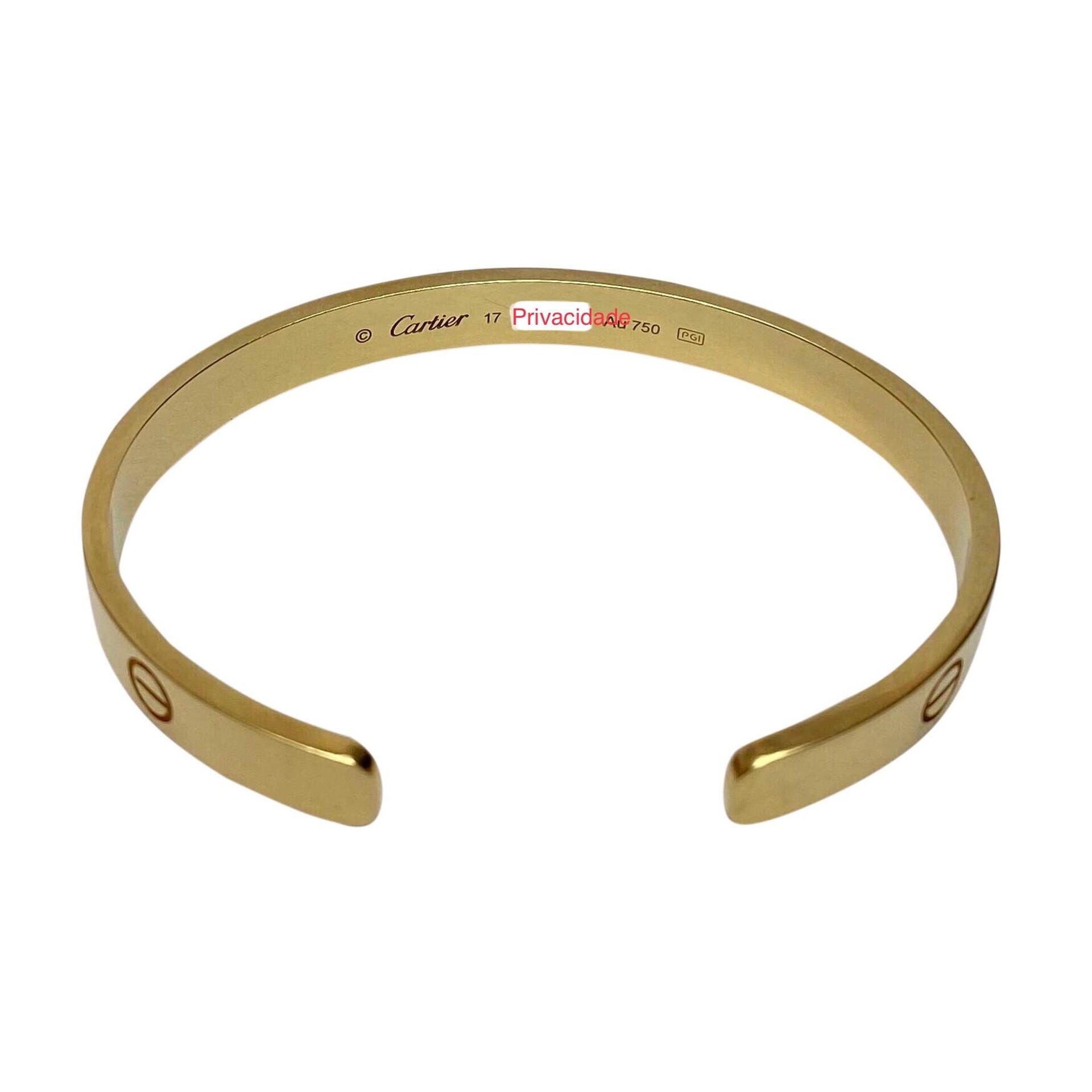 Pulseira Cartier LOVE Ouro Amarelo