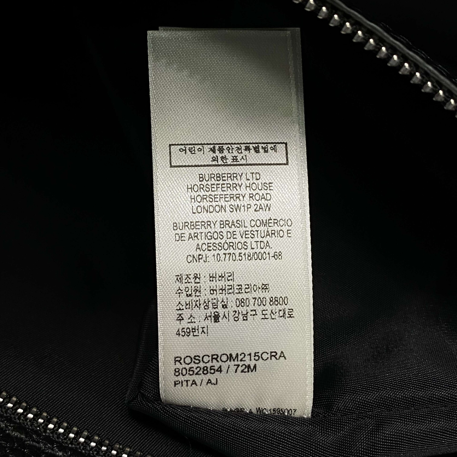 Bolsa Burberry Couro Preto