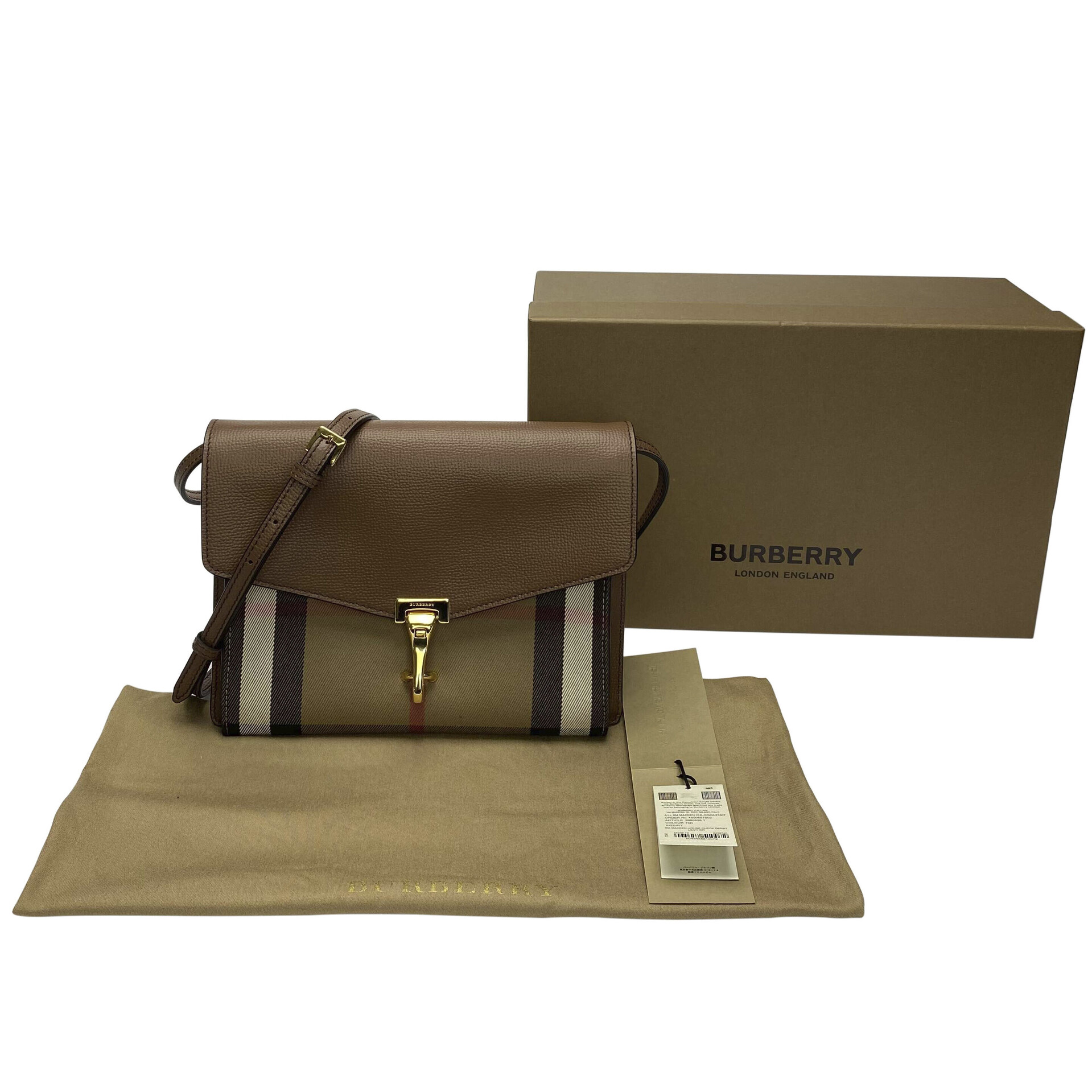 Bolsa Burberry House Check Macken Crossbody