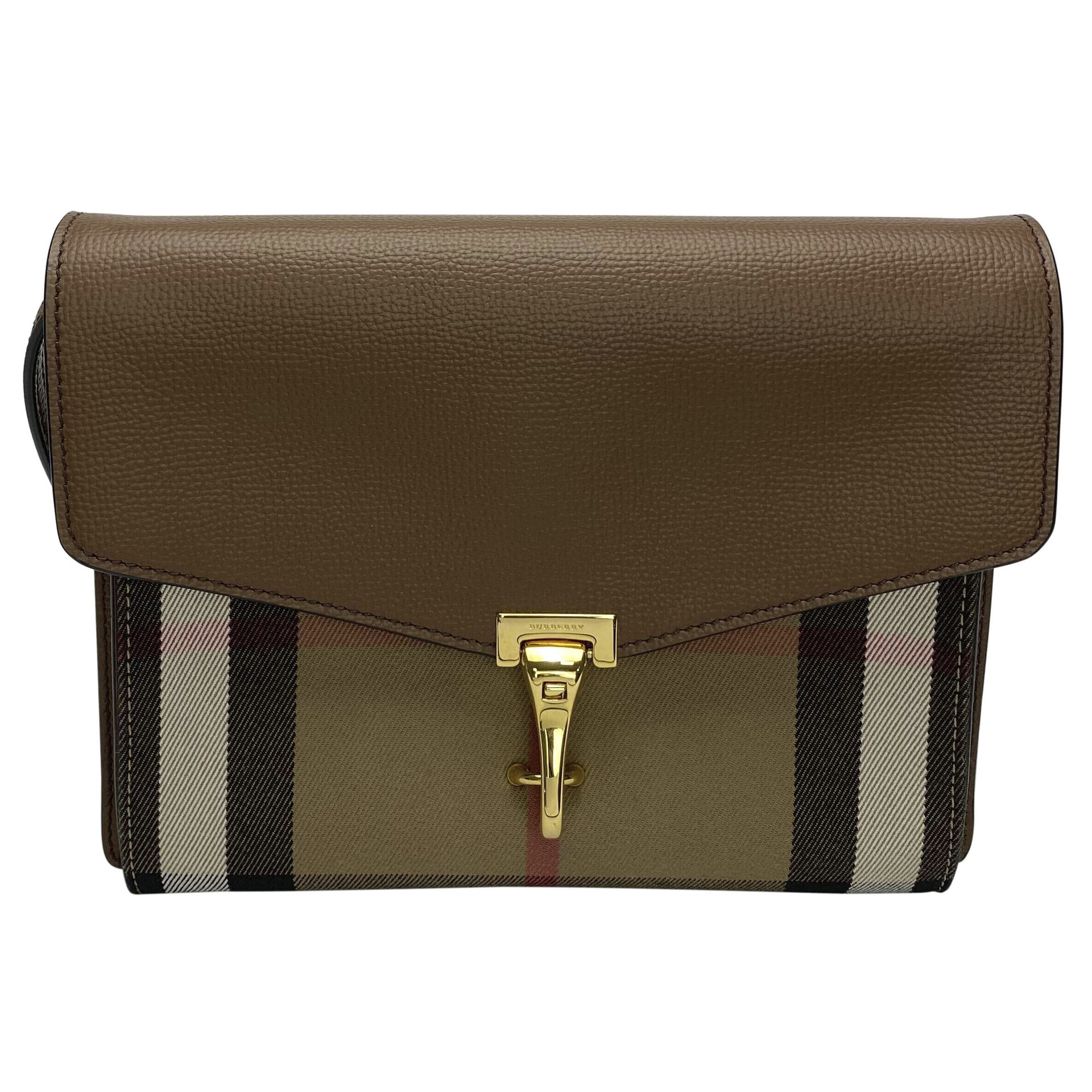 Bolsa Burberry House Check Macken Crossbody