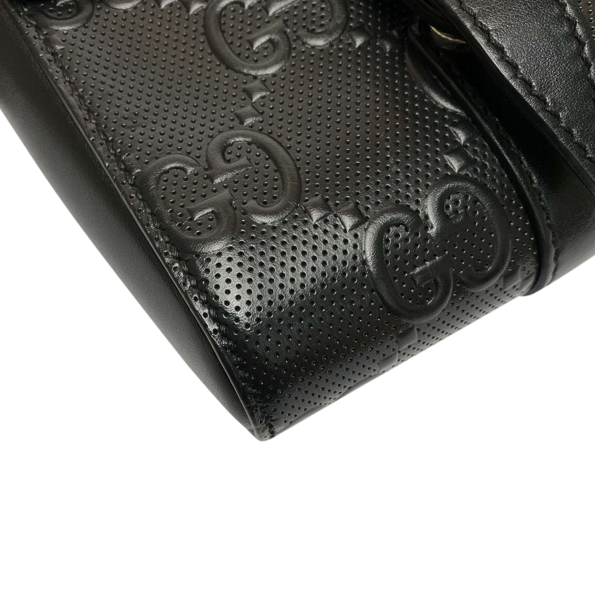 Pochete Gucci Couro Preto