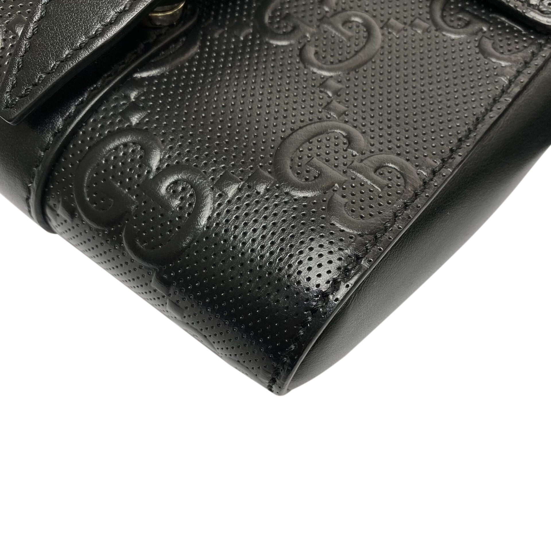 Pochete Gucci Couro Preto