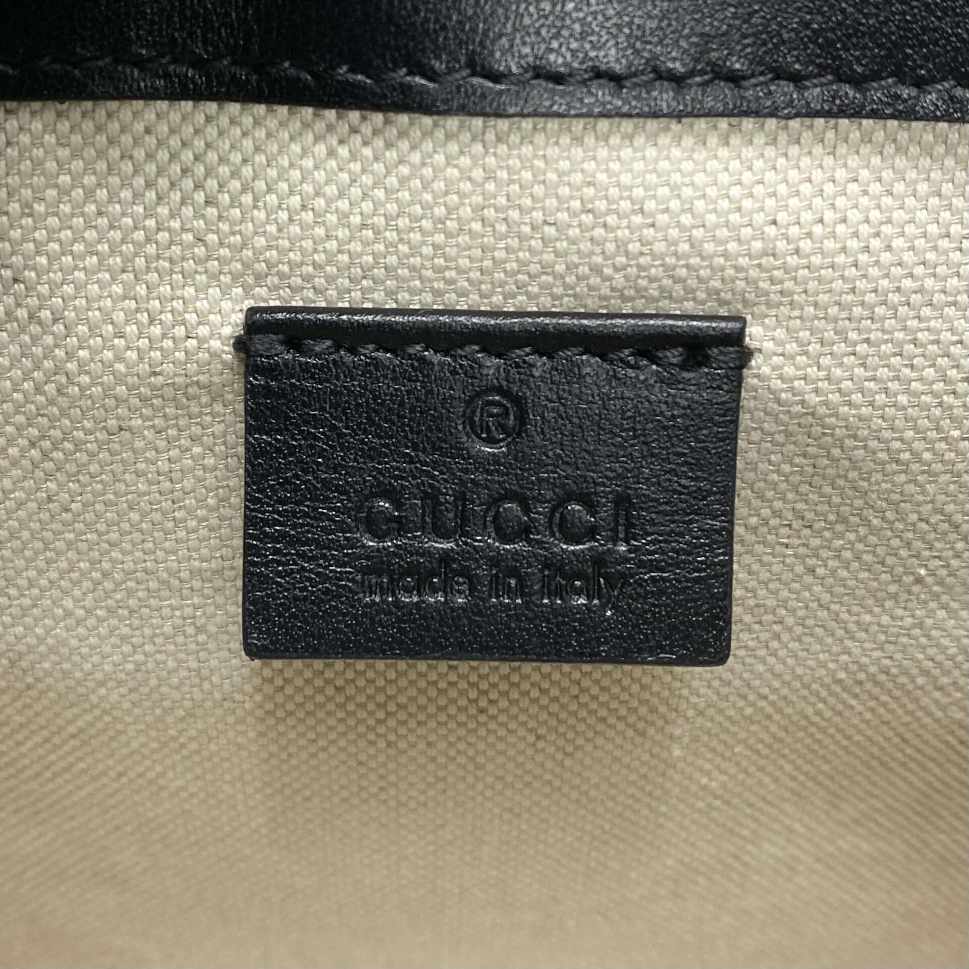 Pochete Gucci Couro Preto