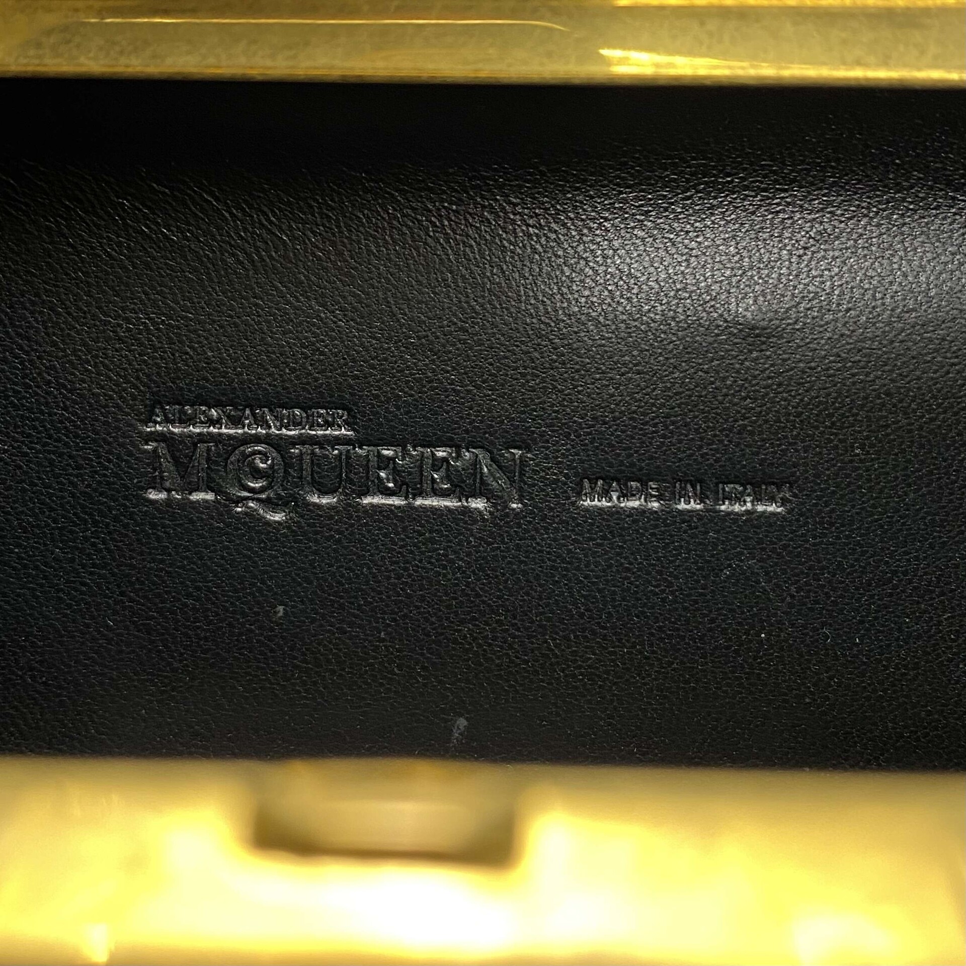 Clutch Alexander McQueen Python Knuckle Box
