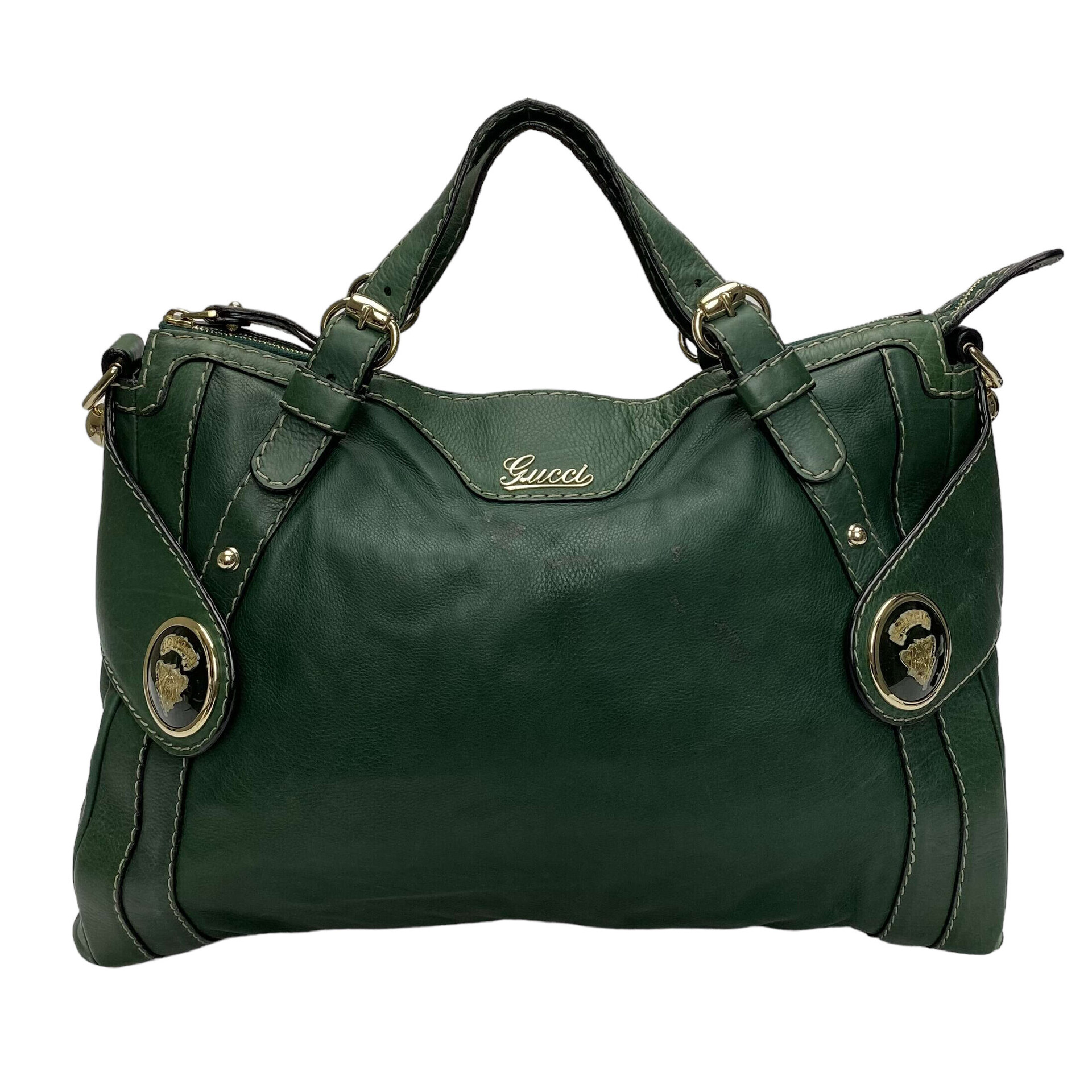 Bolsa Gucci Couro Verde