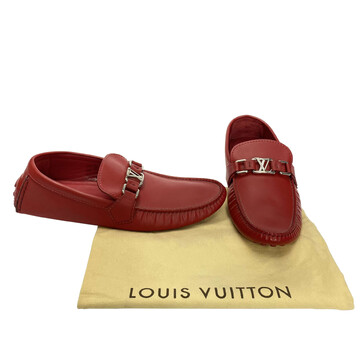 Mocassim Louis Vuitton Couro Vermelho