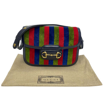 Bolsa Gucci Horsebit Veludo