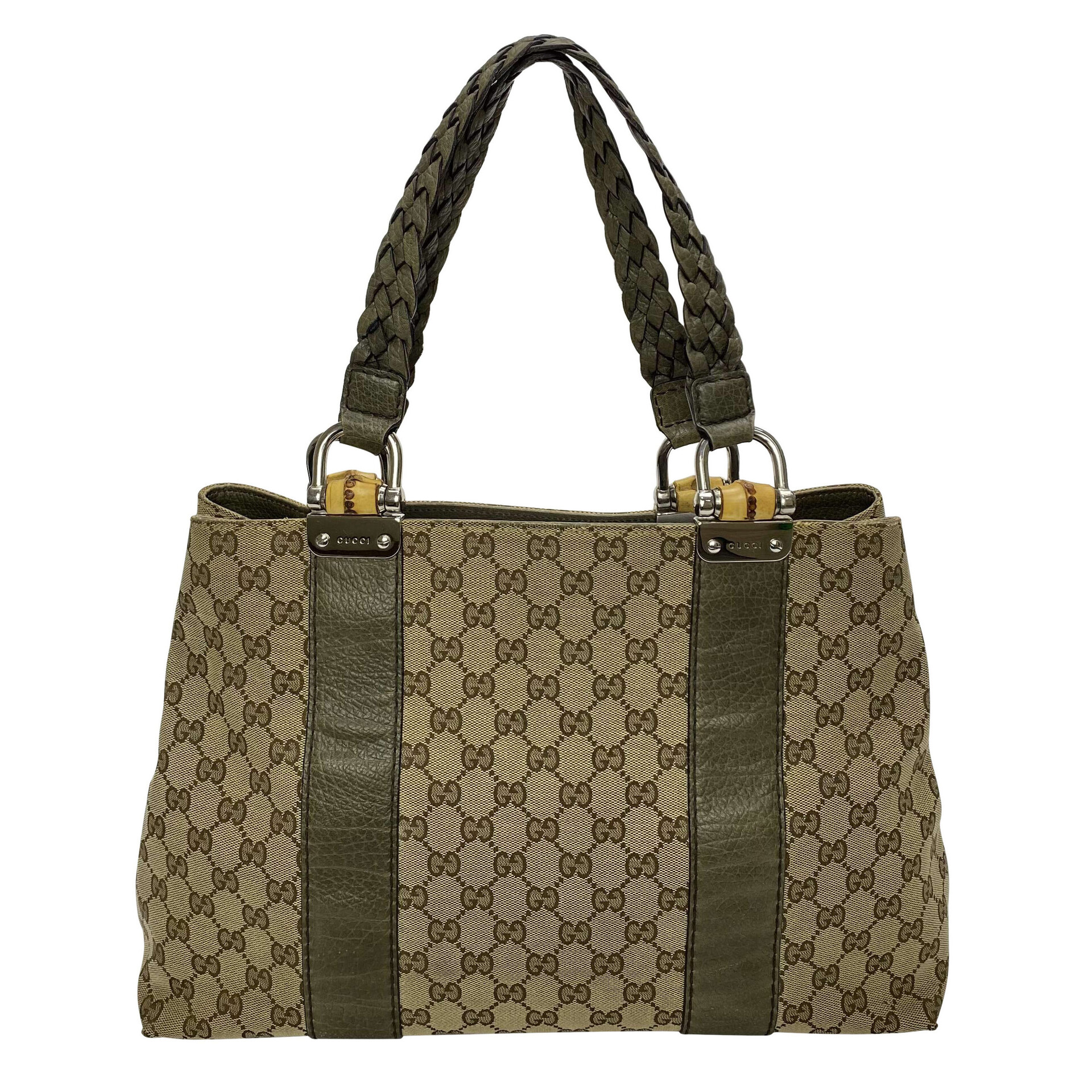 Bolsa Gucci Ophidia GG Tote Média Marrom Ophidia GG Tote