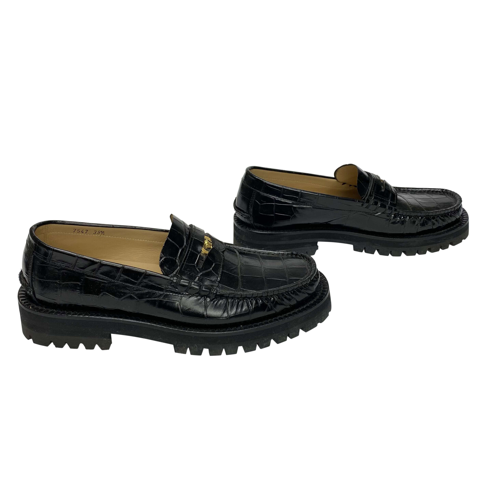 Mocassim Versace Tratorado Preto