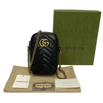 Bolsa Gucci GG Marmont Mini Preta