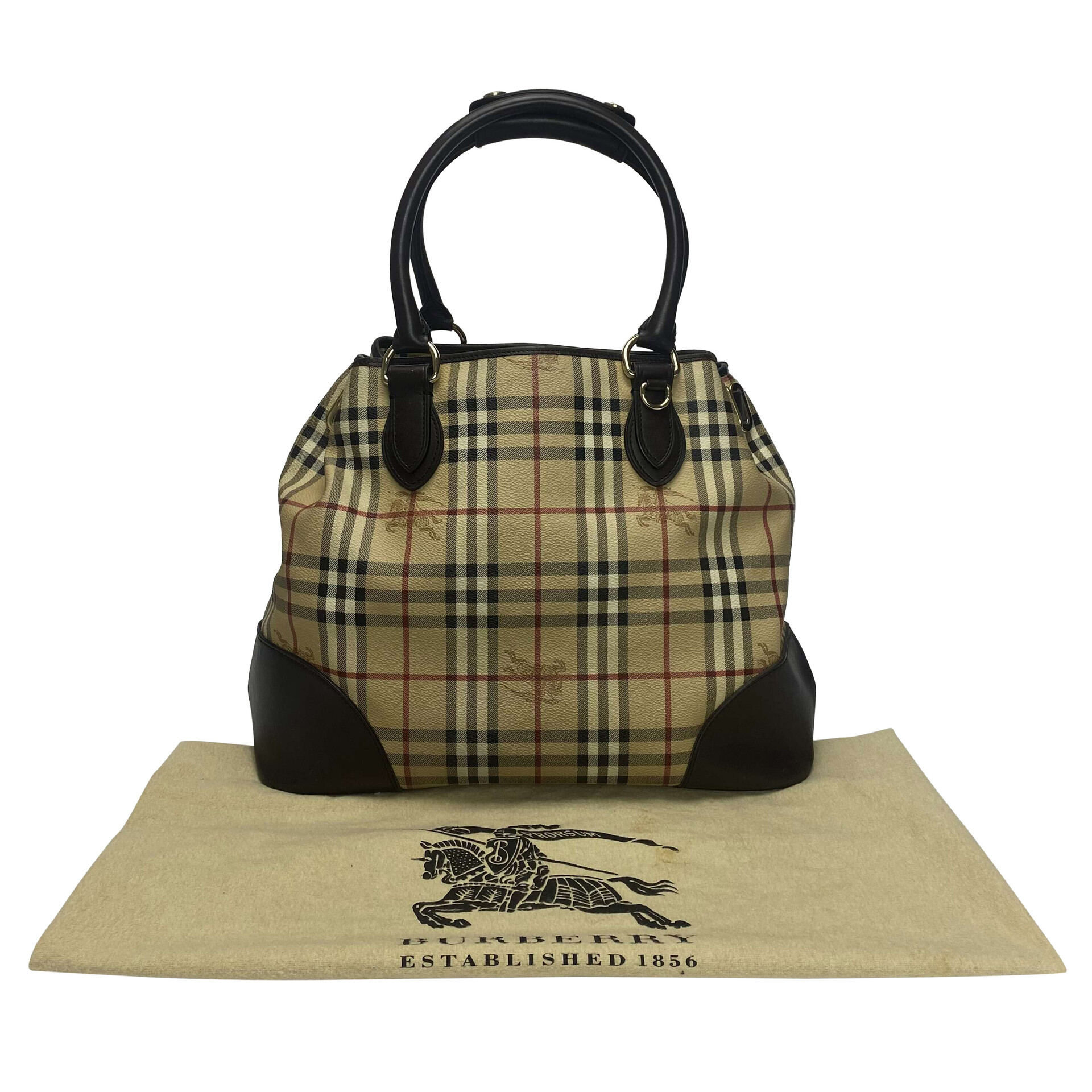 Bolsa Burberry Tote Xadrez Tradicional